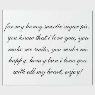 honungsockerpaj som slår in papper presentpapper