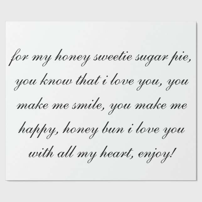 honungsockerpaj som slår in papper presentpapper (Platt)