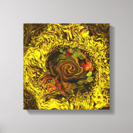 Honungspvind av abstrakt canvastryck