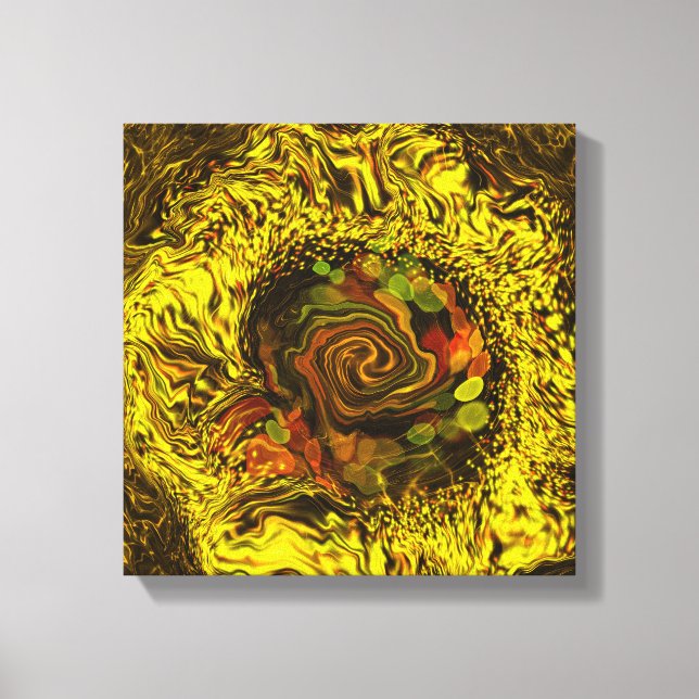 Honungspvind av abstrakt canvastryck (Framsida)