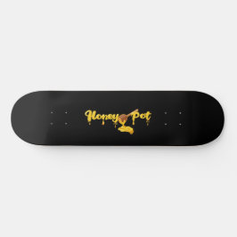 Honungsrotskal, dammkonst mini skateboard bräda 18,5 cm