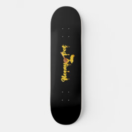 Honungsrotskal, dammkonst mini skateboard bräda 18,5 cm
