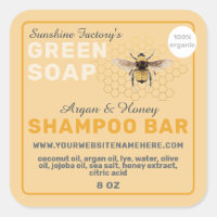 Honungssoap Vintage Bee Shampoo Pub Gult