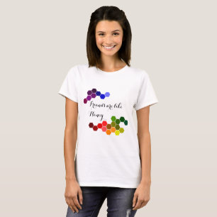 Honungstema med positiv Ord Tee Shirt