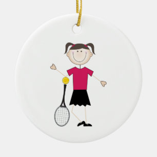 Honungstennis Player Julgransprydnad Keramik