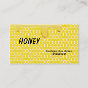 Honungvisitkortar för Beekeeping eller Apiary Visitkort
