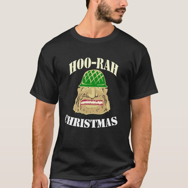 Hoo-Rah Christmas  T Shirt (Framsida)