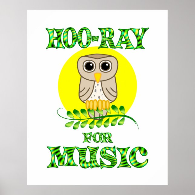 Hoo-Ray för Music Poster (Framsidan)