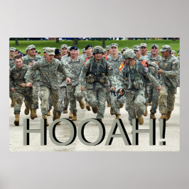 Hooah! Armésoldat Boot Camp Cadet Poster