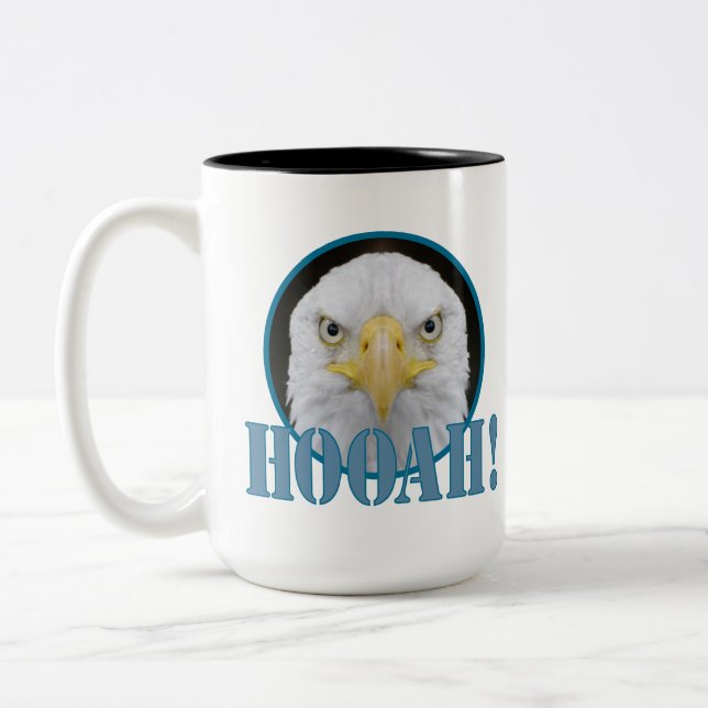 HOOAH FLYGVAPENMUGG Två-Tonad MUGG (Vänster)
