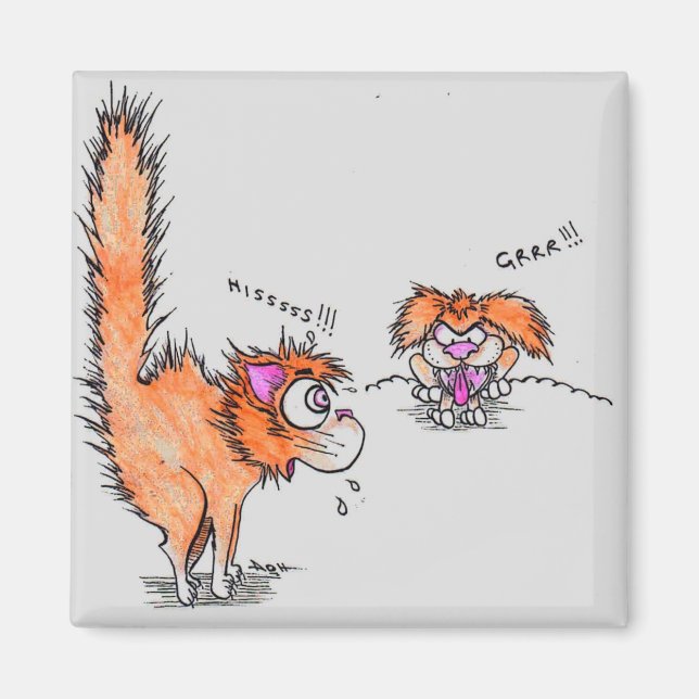 Hooch katten magnet (Framsidan)