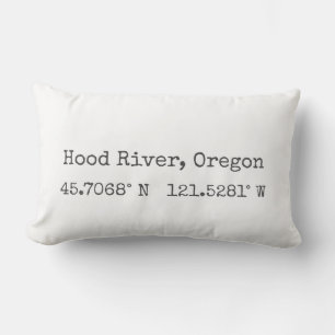 Hood River, Oregon Koordinater Lumbalpåse Lumbarkudde