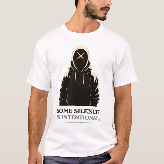 Hooded Figure Illustration T Shirt (Framsida)