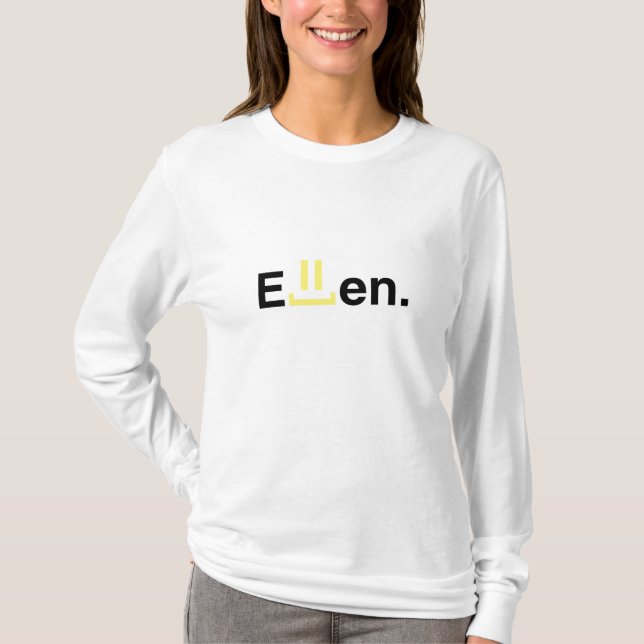 Hooded långärmad för dampassande: Ellen Tee Shirt (Framsida)