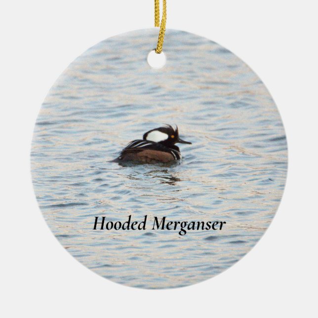 Hooded Merganser Ornament (Framsidan)