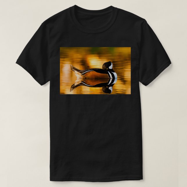 Hooded Merganser T Shirt (Design framsida)