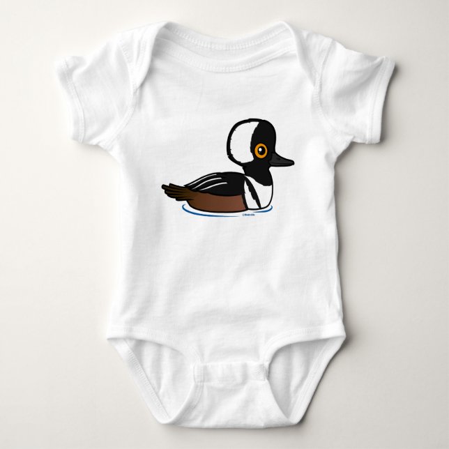 Hooded Merganser T Shirt (Framsida)