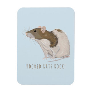 Hooded Råttor Sten Agouti Hooded Råtta Magnet