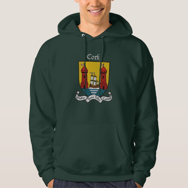 Hooded svettskjorta för kork sweatshirt med luva (Framsida)