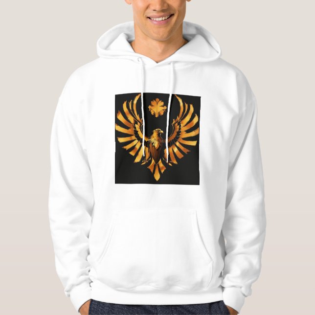 Hooded Sweatshirt Featating Birds (Framsida)