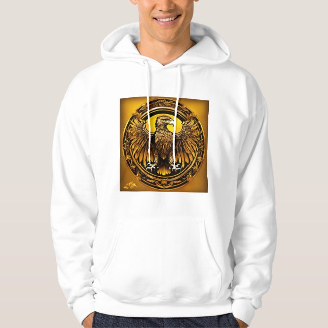 Hooded Sweatshirt Featating Birds (Framsida)