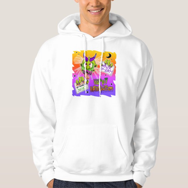 Hooded Sweatshirt - HALLOWEEN BOOGEYMAN MONSTER (Framsida)