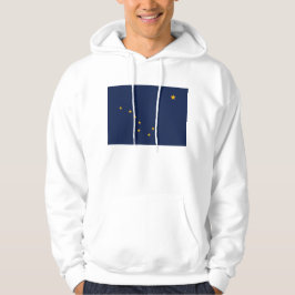 Hooded Sweatshirt med Alaska flagga