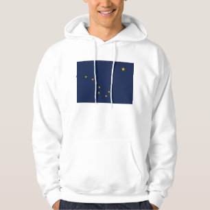Hooded Sweatshirt med Alaska flagga