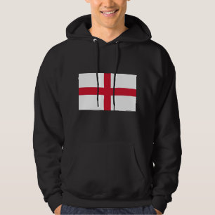 Hooded Sweatshirt med Flagga av England