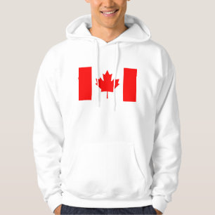 Hooded Sweatshirt med Flagga från Kanada Luva