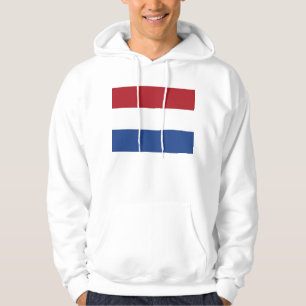 Hooded Sweatshirt med Flagga Nederländerna