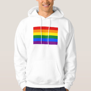 Hooded Sweatshirt med HBT Rainbow Flagga Luva