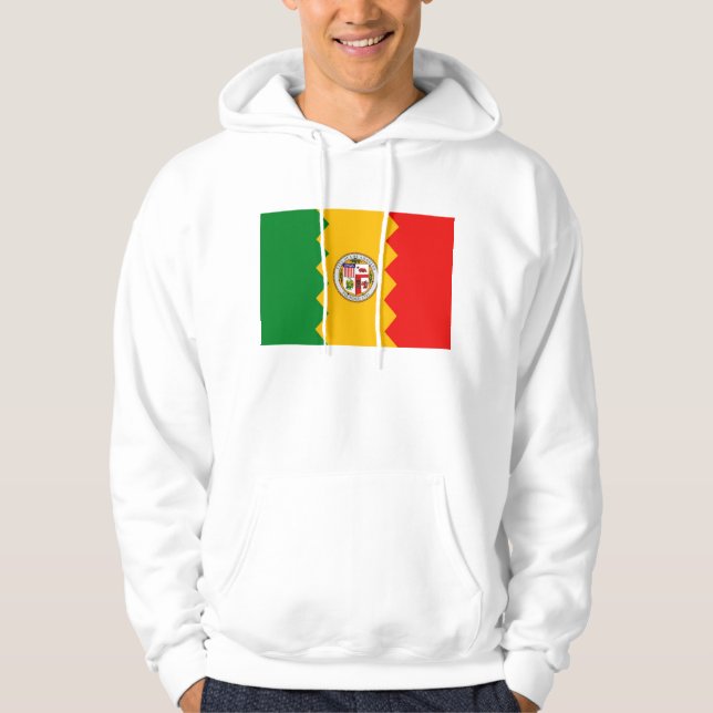 Hooded Sweatshirt med L.A. american flagga (Framsida)