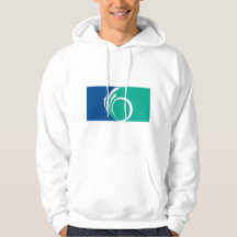 Hooded Sweatshirt with Flag of Ottawa, Canada