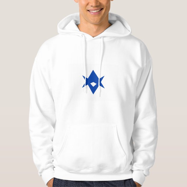 Hooded Sweatshirt with Flag of Toyota City, Japan (Framsida)