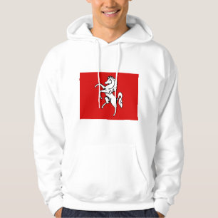 Hooded Sweatshirt with Flagga of Kent, England