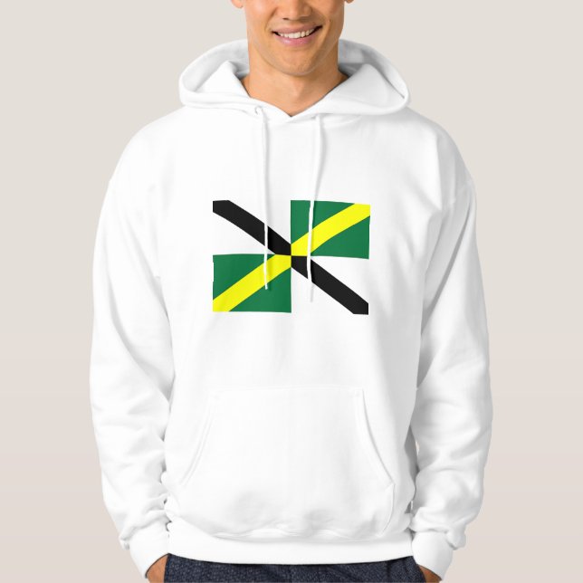 Hooded Sweatshirt with Flagga of Monterey, USA (Framsida)