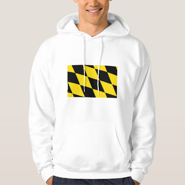 Hooded Sweatshirt with Flagga of München, Bavaria (Framsida)