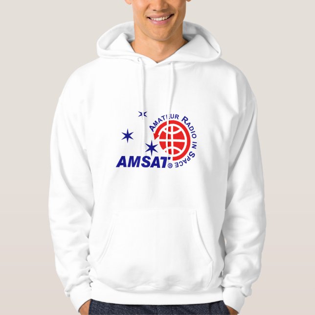 Hooded tröja för AMSAT-logotyp Hoodie (Framsida)