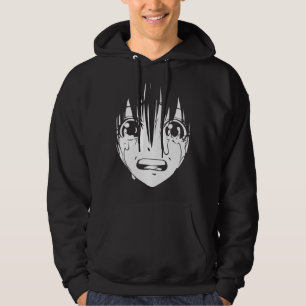 Hooded tröja för Anime: Skriande flicka (svart) Hoodie