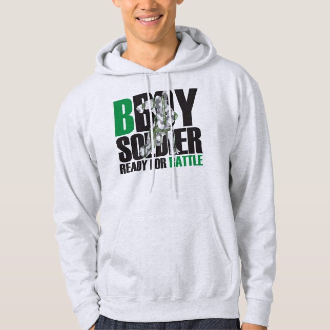 Hooded tröja för BBoy soldat Sweatshirt Med Luva (Framsida)