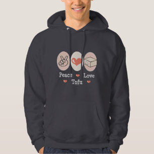 Hooded tröja för fredkärlekTofu Hoodie