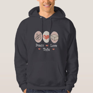 Hooded tröja för fredkärlekTofu Hoodie