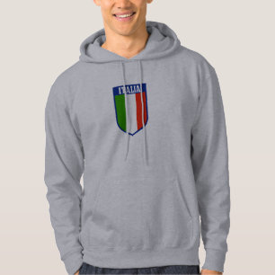Hooded tröja för italiensk flagga sweatshirt