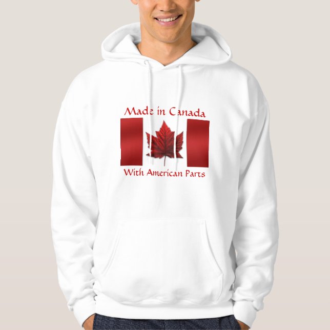 Hooded tröja för Kanada HoodieKanada flagga Munkjacka (Framsida)