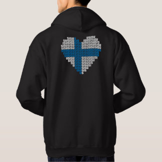 Hooded tröja för Sisu hjärtabaksida Sweatshirt Med Luva