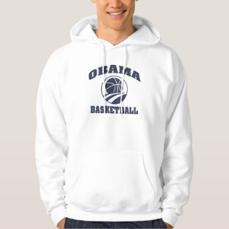 Hooded tröja Obama för högvärdig basket Hoodie