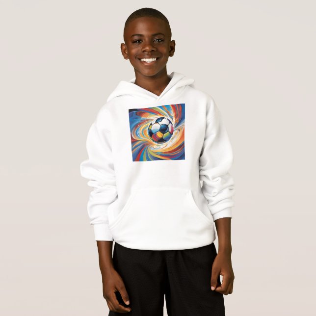 Hoodie art abstrait Foot T Shirt (Hel framsida)