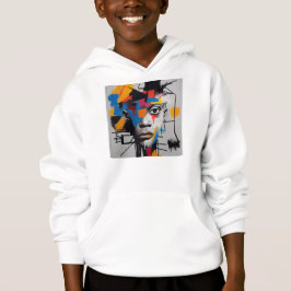 Hoodie art abstrait t shirt