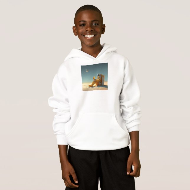 Hoodie Astronaute T Shirt (Hel framsida)